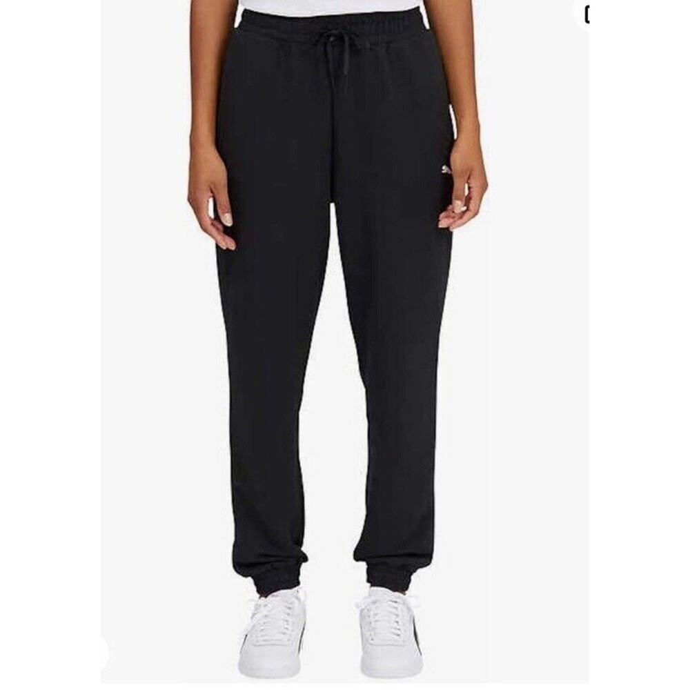Puma Women’s Black Jogger Pants XL Drawstring Stretch Athletic Lounge NWT